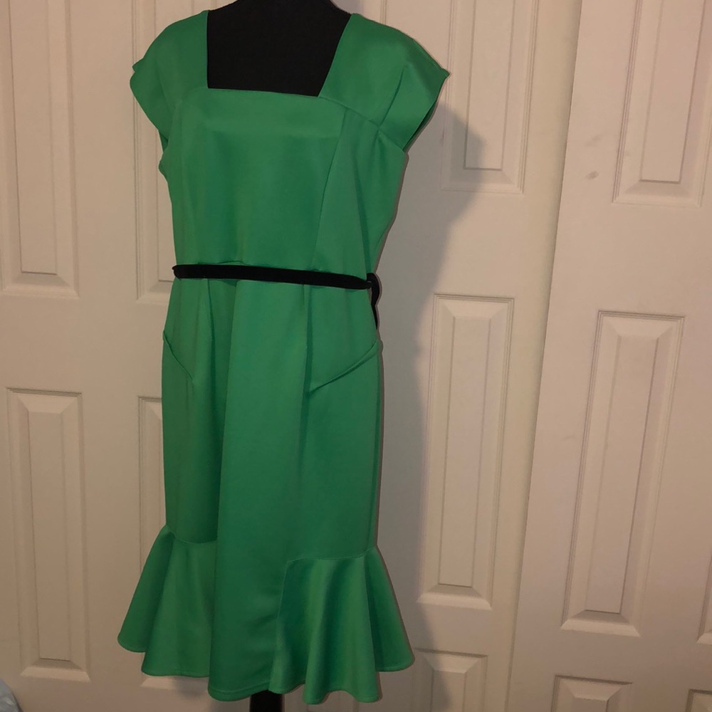 Green dinner dress